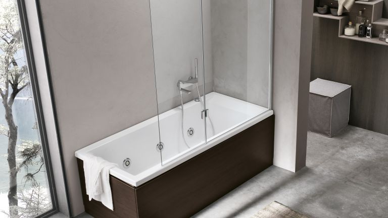 clean shower blockhalf